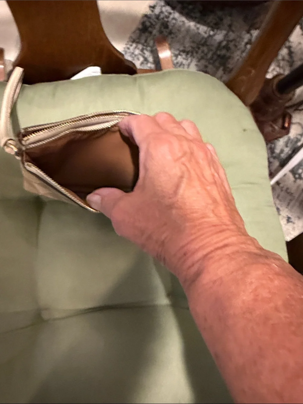 Coach Signature Canvas Wristlet in Beige 6 1/2 x 3 1/2 APX